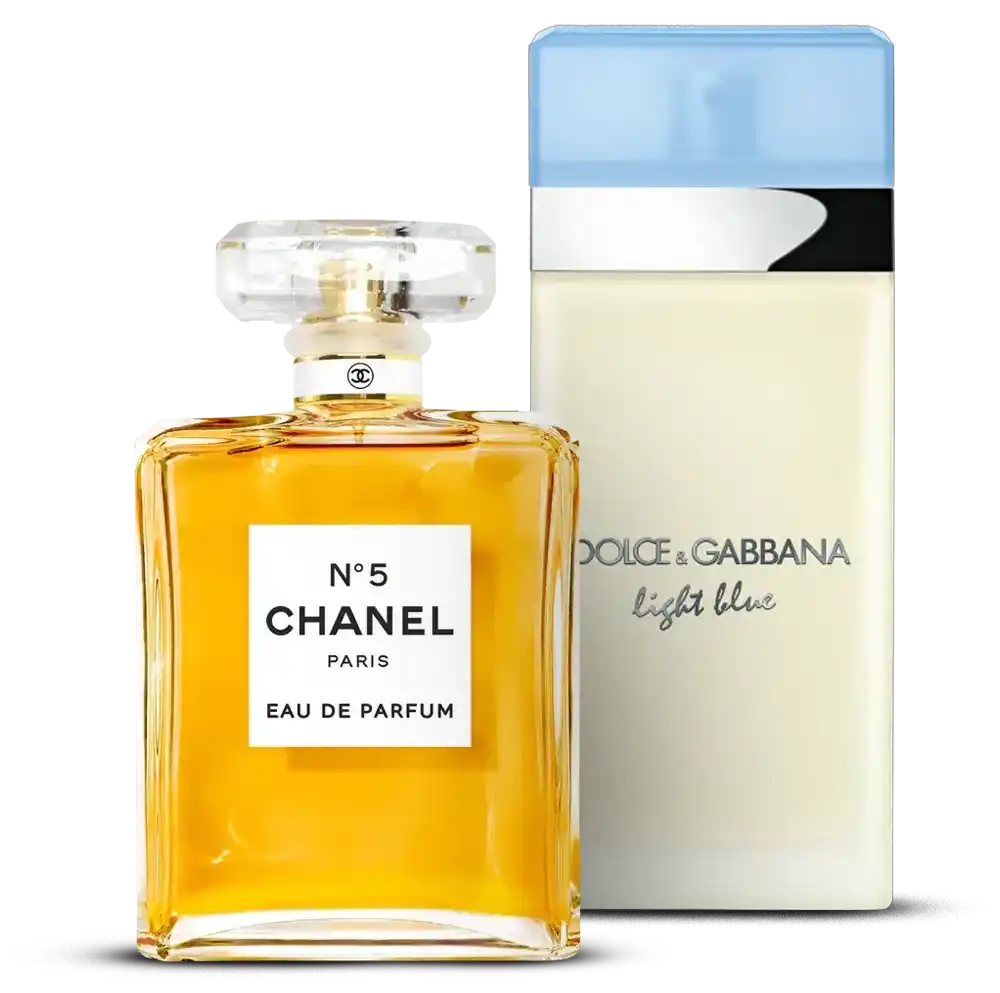 + 2 Prémium Parfüm: Chanel Nº5 + Light Blue! (Premium Pro)