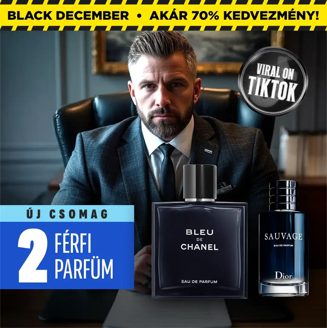 Fizess 1-et, és vigyél 2-t! – Exkluzív férfi prémium parfüm szett: Bleu és Sauvage (Eau de Parfum, 100 ml/db)