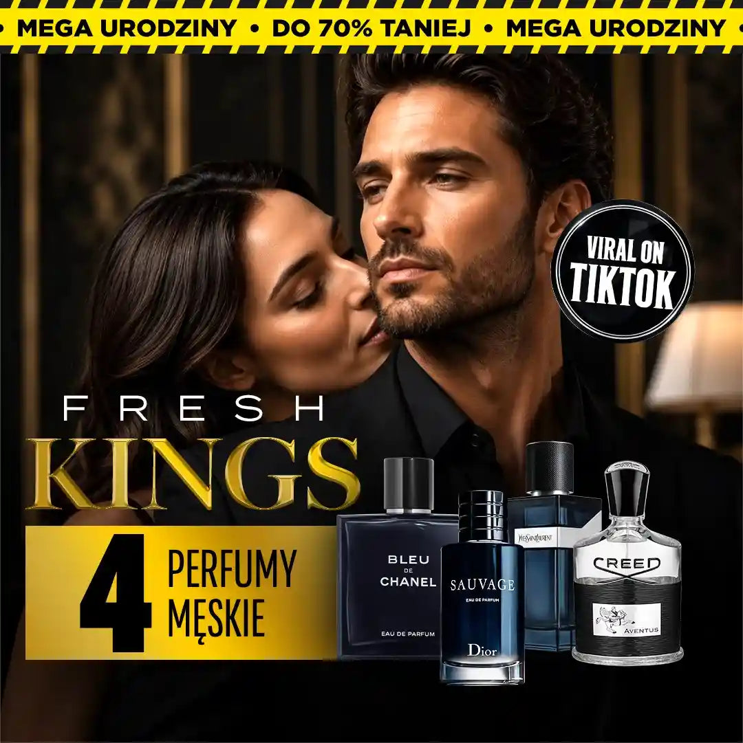 4 PERFUMY W CENIE 1! — Męski Zestaw Premium z Bleu de Chanel, Sauvage, YSL Y i Creed Aventus po 100 ml każdy